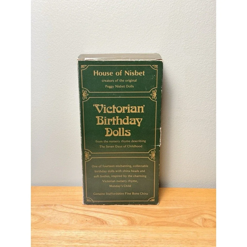 Vintage House Of Nisbet Victorian Birthday Doll “Monday’s Boy” V851 Original Box
